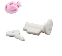 Kutocesy Jaula para el Pene Accesorios de plástico Corazón Llaves y Cerraduras Set para Jaula de Castidad Stealth Lock con 2 Llaves SM Fetish Extreme Penis Bondage Device for Men (White Set)
