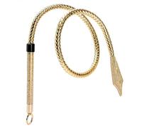 Kutocesy Látigo BDSM De Cuero PU Látigo Sexual Trenzado Para Azotar Esclavos Kit De Bondage Flogger Juguete Duro Para Parejas (Gold)