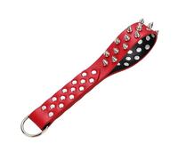 Kutocesy Látigos De Cuero Con Tachuelas Fetichismo Azotes Azotadores Esclavos Bondage En La Cama Juguetes Sexuales Para Adultos Para Parejas (Red)
