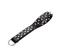 Kutocesy Látigos De Cuero Con Tachuelas Fetichismo Azotes Azotadores Esclavos Bondage En La Cama Juguetes Sexuales Para Adultos Para Parejas (Black)