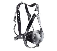 Kutocesy Mordaza SM Ajustable Para Bondage Y Fetiches Mordaza Tipo Casco Boca Grande Juguete BDSM Duro Mordaza Bucal Para Hombres Y Mujeres