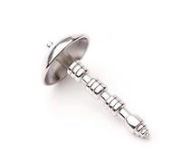 Kutocesy Penis Plug Metálico para Hombre con Cubierta de Glande Dilatador Uretral Juguete para Expansión Uretral Masculina (L)