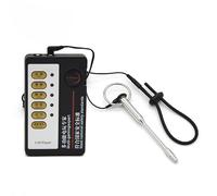 Kutocesy Plug Uretral Eléctrico Con Anillo Pene Ajustable Para Hombres Dilatador De Acero Inoxidable Juguete De Electroestimulación Sexual BDSM Uretra (G)