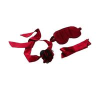 Kutocesy Silicona Boca Mordaza Mordaza Para Mujeres Ball Gag Bondage Esposas Bondage Set Ojos Vendados Tuning SM Juguetes Sexuales Bdsms Juguetes (Burgundy)