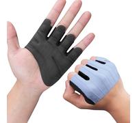 KUTOOK Guantes Gimnasio con Palma de una Sola Pieza Antideslizantes Altamente Elásticos y Transpirables Unisex para Levantamiento de Potencia y Halterofilia