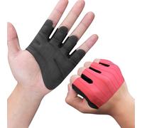 KUTOOK Guantes Gimnasio con Palma de una Sola Pieza Antideslizantes Altamente Elásticos y Transpirables Unisex para Levantamiento de Potencia y Halterofilia