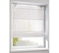 Kutti Estor Plegable Tuck Kessy Blanco con Ojales y Ganchos, 60 * 140 cm