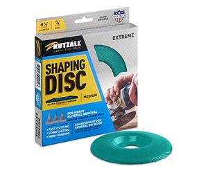 Kutzall Disco Perfilador Extremo - Medio, 4-1⁄2" (114,3 mm) X 7⁄8" (22,2 mm) Taladro - Accesorio para Amoladora Angular para Madera para DeWalt, Bosch, Makita. Carburo de Tungsteno Abrasivo, SD412X70