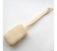 Kuuans Spa - Esponja de madera para baño, baño, baño, espalda, sisal, mango largo