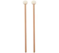 Kuuddker 2 Piezas Tambor de Doble Cabeza Platillo Gong Mazo Palos de Martillo Blando Mazas Varillas Martillo de Fieltro 385 Mm