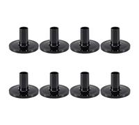 Kuuddker 8Pzs Manguitos de platillos 8pzs 38x26mm Negro Reemplazo de manguitos de platillos tambor para estante Kit de tambor