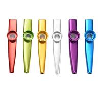 Kuuddker Conjunto de 6 Colores Metal Kazoo Instrumentos Musicales Buen CompañEro para Guitarra Ukulele Gran Regalo para los Amantes de la MúSica para NiñOs