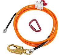 Kuuddker Kit de LíNea Flip de NúCleo de Alambre de Acero Cuerda de Posicionamiento de Escalada Ajustable para Arbolistas Escaladores Trepadores de áRboles Al Aire Libre