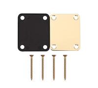 Kuuddker Placa de Cuello Dorada con 4 TORNILLOS Pieza de Repuesto para Guitarra EléCtrica Strat