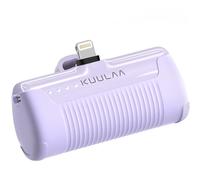 Kuulaa - Batería externa para iPhone 4500 mAh, actualización de 12 W PD de carga rápida, batería externa pequeña compatible con iPhone 14/14 Pro Max/13 Pro/13/12/11/XS/XR/8/7/6, color morado