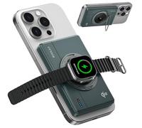 Kuulaa Qi2 Wireless Powerbank 10000mAh Compatible con Apple Watch Laden Magsafe 15W Wireless Power Bank & 30W USB-C Schnellladefunktion externer Akku kompatibel mit iPhone 16 Pro Max/16/15-12
