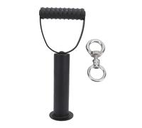 Kuuleyn 1 paquete de mango ajustable para pesas rusas, bandeja extraíble y anillo de conexión giratorio, capacidad de carga de 100 kg, placa de pesas, mango de agarre para placas (50mm)