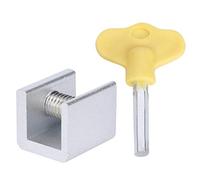 Kuuleyn 10 Juegos de Bloqueo de Seguridad para Ventana corrediza, tapón de Bloqueo de Seguridad Deslizante de aleación de Aluminio con Llaves, tapón de Bloqueo de Ventana