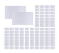 Kuuleyn 100 Uds impresionantes tarjetas de visita de Metal en blanco grabado de aleación de aluminio tarjeta de mensaje DIY tarjetas de visita de nombre plateado