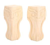 Kuuleyn 2 Piezas Elegantes Patas de Mesa talladas en Madera, Material de Madera, Accesorios de Muebles para el hogar de Estilo Europeo, diseño versátil para sofá, Mesa de té,