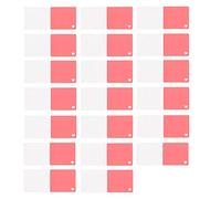Kuuleyn 20Pcs Single Panel Blank Cards with Envelopes, Greeting Card Single Color for Sending Blessing Gift Accessories 20 x 8.5cm (Red Heart)
