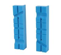 KUULEYN 2pcs Pads de la mandíbula de tumba de la tapa del protector de tapa, insertos texturizados con múltiples ranuras, bancos con bancos suave protector protectora ranura