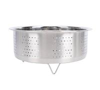 Kuuleyn 304 Stainless Steel Steaming Basket with Handle Vegetable Steam Basket Insert for Pot Rice Cooker Veggies Rice Seafood Sugar Removal (20cm)