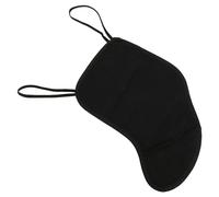Kuuleyn 4/4 a 3/4 Violin Chin Handsel, almohadilla de frannelette negra con soporte de esponja cómoda protector de hombro sin deslizamiento para violinistas