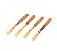 Kuuleyn 4 cañas de oboe medianamente suaves hechas a mano con caja de almacenamiento de plástico adecuada para principiantes y jugadores