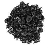 Kuuleyn 6mm 100 Uds agujero Dia Universal plástico negro coche remaches sujetador parachoques guardabarros Push Pins Clips AP