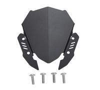 Kuuleyn Alerón De Parabrisas, Alerón De Parabrisas, Deflector De Viento De Parabrisas Aleación De Aluminio Negro Reducción De Resistencia Al Viento Parabrisas De Moto Ligero para Mt-15