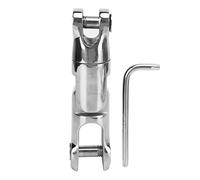 Kuuleyn Anchor Double Swivel Connector,316 Stainless Steel Multi Directional Anchor Swivel Connector,9000LBS Work Load Mooring Swivel Connector for 10 to 12mm Chain