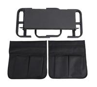 Kuuleyn Asiento para Rodillas de Jardín con 2 Bolsas de Herramientas Taburete de Jardinería Plegable de Altura Ajustable Banco para Arrodillarse y Sentarse (Black)