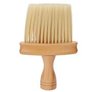 Kuuleyn Barber Neck Duster Brush,1 Piece Wooden Handle Bristle Neck, Nylon Simple Style Neck Duster with Wooden Handle Barber Brush for Hair Cutting