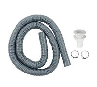 Kuuleyn Bilge Plumbing Kit, Bilge Pump Hose Fast Flow Rate Grey Flexible Leak Proof Aging Marine Installation Kit for 1-1/2In Outlets