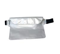 Kuuleyn Bolsa Seca subacuática Contenedor Protector Bolsa para derrames de Agua con Correa para la Cintura PVC Sellado de Tres Capas Riñonera para derrames de Agua Bolsa Seca para (Plata Blanco)