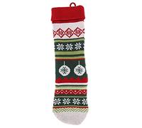 Kuuleyn Bolsas de Regalo con cordón navideño, Bolsa Colgante Decorativa navideña, Decoraciones navideñas, Adorno de calcetín para niños, Bolsa de Regalo, decoración del hogar para (Cuerda roja)
