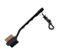 Kuuleyn Brush and Groove Cleaner, Double Headed Brass PP Brush Groove Ball Cleaner Cleaning Tool Kit
