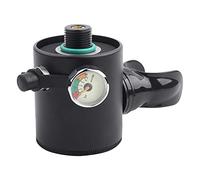 Kuuleyn Cabezales de válvula, tamaño Mini de 0,5 L, respirador de presión Constante de Aluminio, Conector de respiración, componente de Buceo para buceadores, esnórquel, Amantes