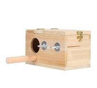 Kuuleyn Caja de cría de pájaros,Caja Nido para periquitos,Caja Nido de Madera para casa, incubadora cálida,Jaula para Mascotas para agapornis, cacatúa, Periquito, Loro