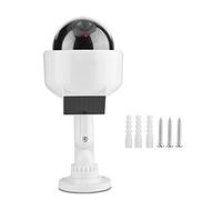 Kuuleyn Cámara de Seguridad Falsa, cámara CCTV, cámara simulada cámara de Seguridad Solar con Forma de Domo Realista para Interiores y Exteriores para el hogar/almacén