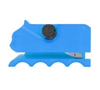 Kuuleyn Cat Scratcher Cardboard Cutter,DIY Cardboard Cutting Tool,Plastic 3D Printing Cardboard Cutting Tool,for 0.3in Thickness Scratching Boards,for Cat Lovers (Azul)