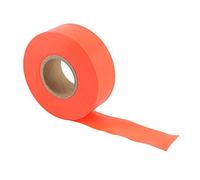 Kuuleyn Cinta de señalización, Cinta no Adhesiva de Alta Visibilidad Rollo de Cinta de señalización de Camping para Zonas peligrosas Cinta de precaución(Naranja)