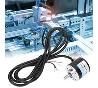 Kuuleyn Codificador incremental, codificador 3000-6000 RPM AB Codificador de Eje sólido incremental de 5-24 V CC de 2 Fases para ingeniería de automatización de oficinas(600B)