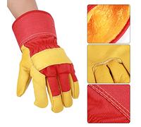 Kuuleyn Cold Storage Protection Gloves,Warm Leather Gloves,Thickening Cowhide Warm Ski Protective Hand Low Temperature for Refrigeratory Outdoor Autumn Winter