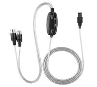 Kuuleyn Convertidor de cable MIDI a USB Cable adaptador de interfaz MIDI Línea de edición de música para teclado