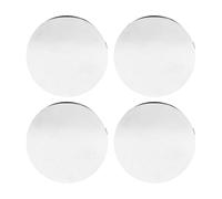 Kuuleyn Cubierta del Cubo del Centro de la Rueda, 4 Piezas Tapas centrales de la Rueda para el Cubo de la llanta Accesorios de Repuesto universales del Coche Piezas OD 68 mm ID 62 (Electrochapado)
