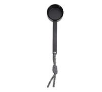 Kuuleyn Cuchara de café, Cuchara de café para café molido, Cuchara medidora de café de 10 g, Cuchara medidora de Grano de café de Mango Largo de aleación de Aluminio Negro con