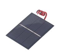 Kuuleyn DIY Paneles solares 0.65W 1.5V Panel solar Mini kit de cargador solar DIY con cable para fuente de alimentación portátil