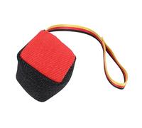 Kuuleyn Dog Training Chew Toy Interactive Tear Multifunctional Dog Teeth Grinding Bite Toy for Pet Exercise (Black+Red)